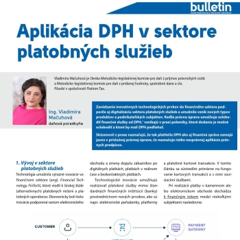 VAT Application in the Payment Services Sector – Our Article in the SKDP Bulletin